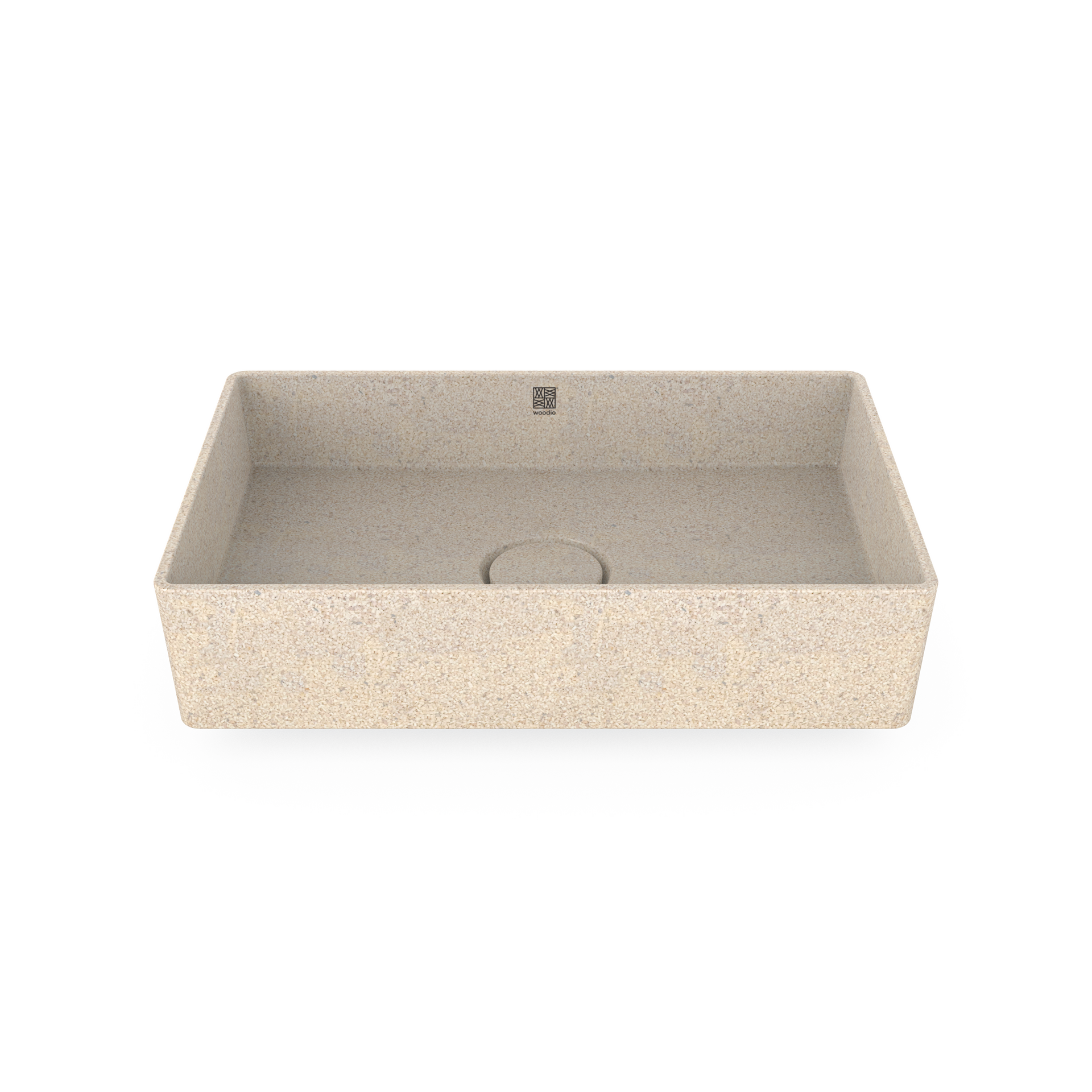 Woodio Cube60 Waschbecken für Waschtische Polar