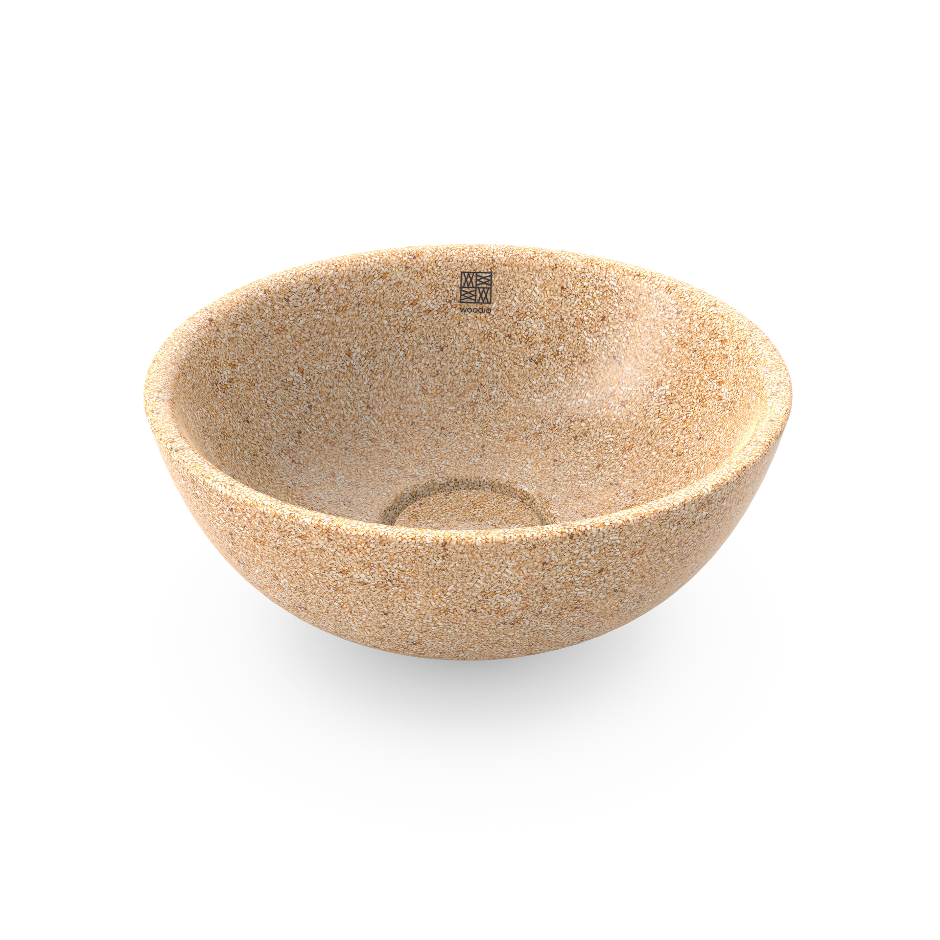 Woodio Soft40-malja-allas tason päälle asennettava Natural