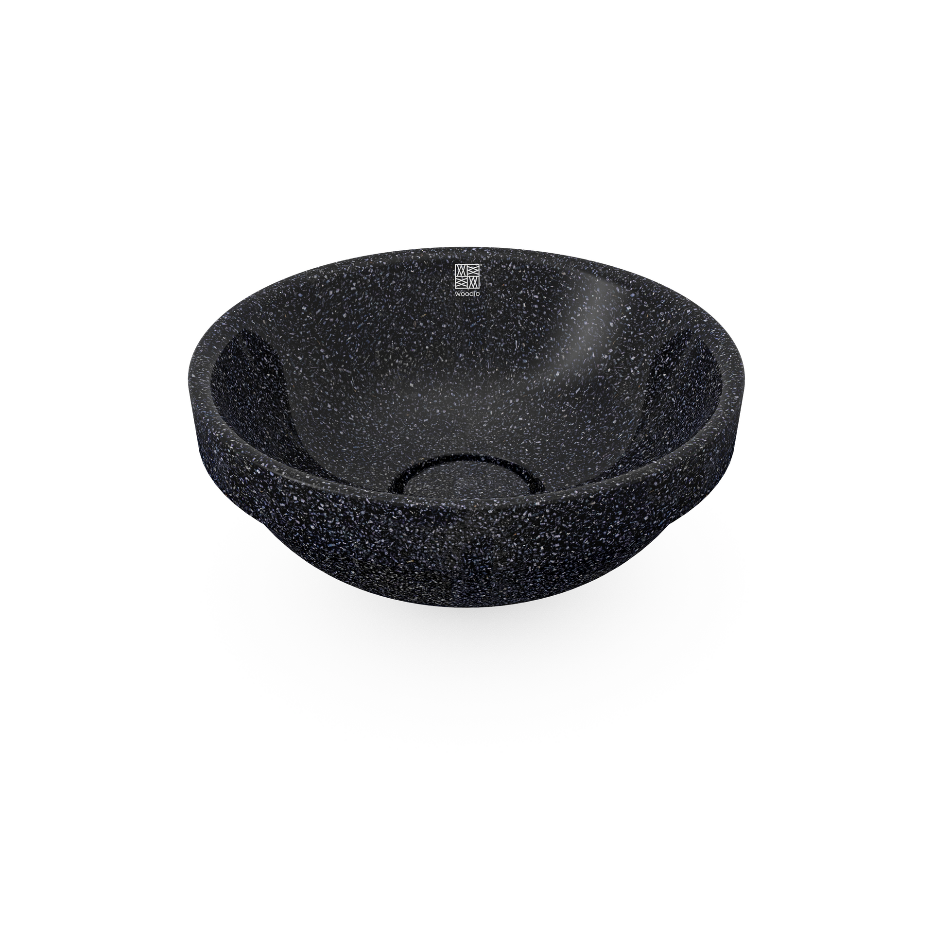 Woodio Soft40 Einbauwaschbecken Verkohlen