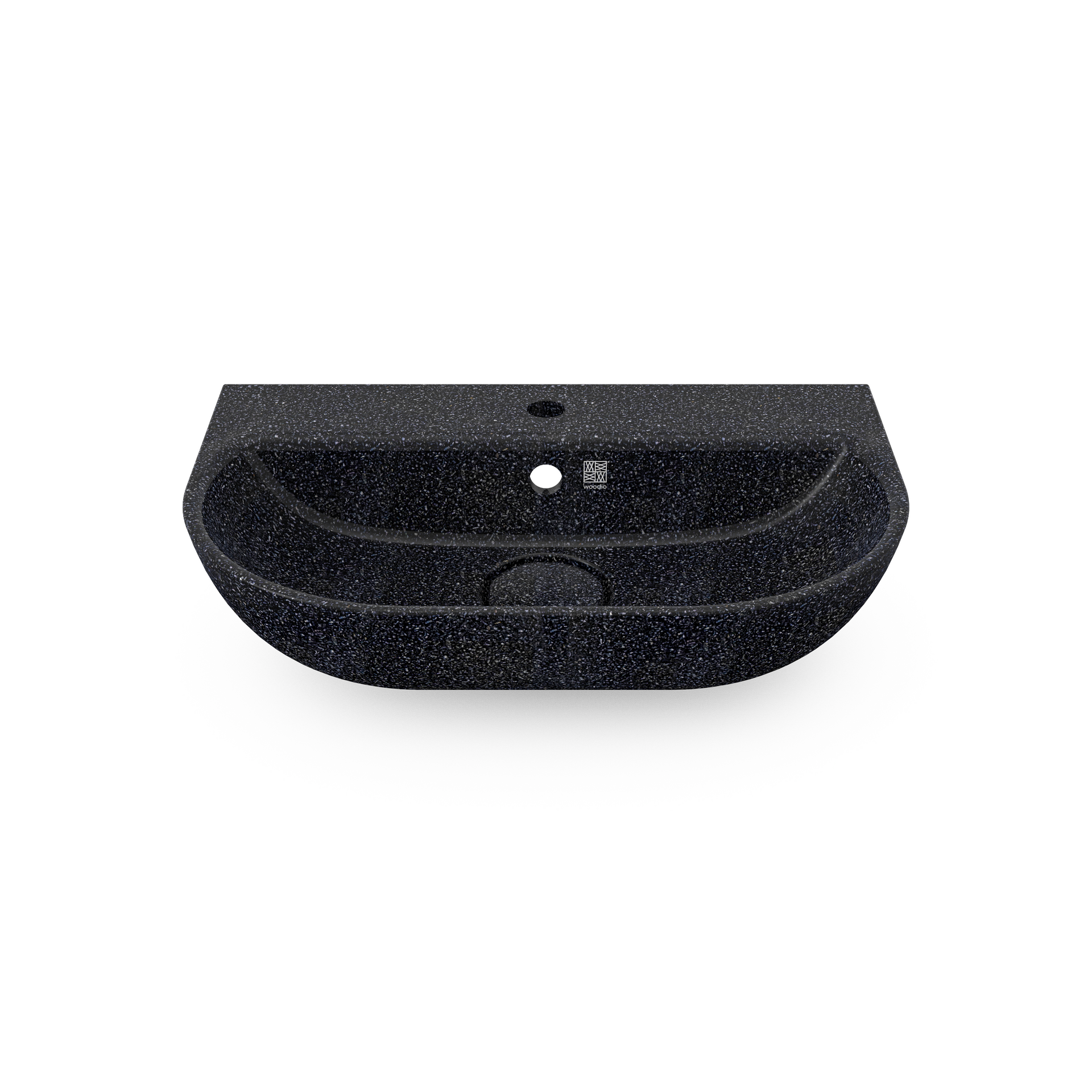 Woodio Soft60 wall-mounted sink Char