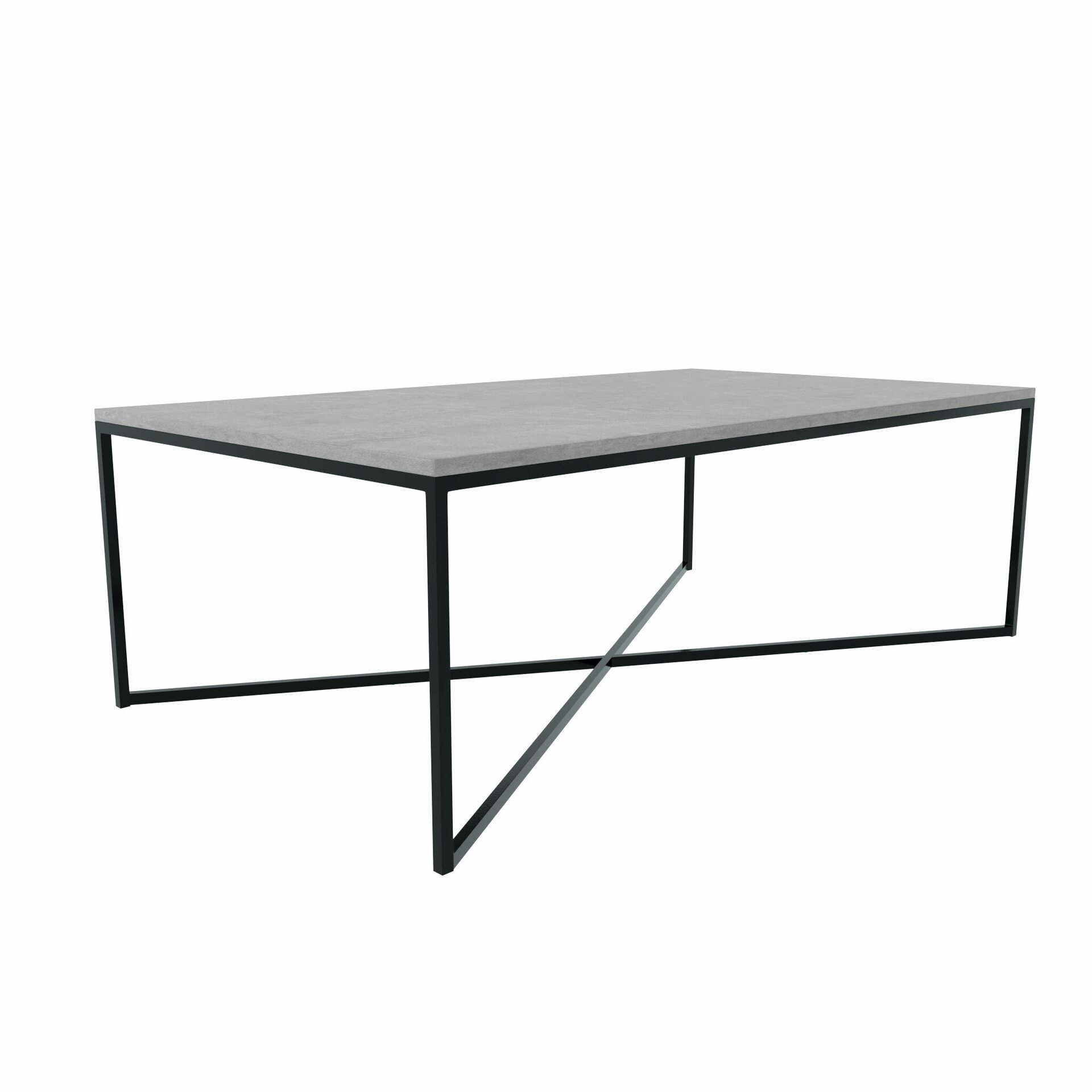 Concrete Coffee Table 128° 黒