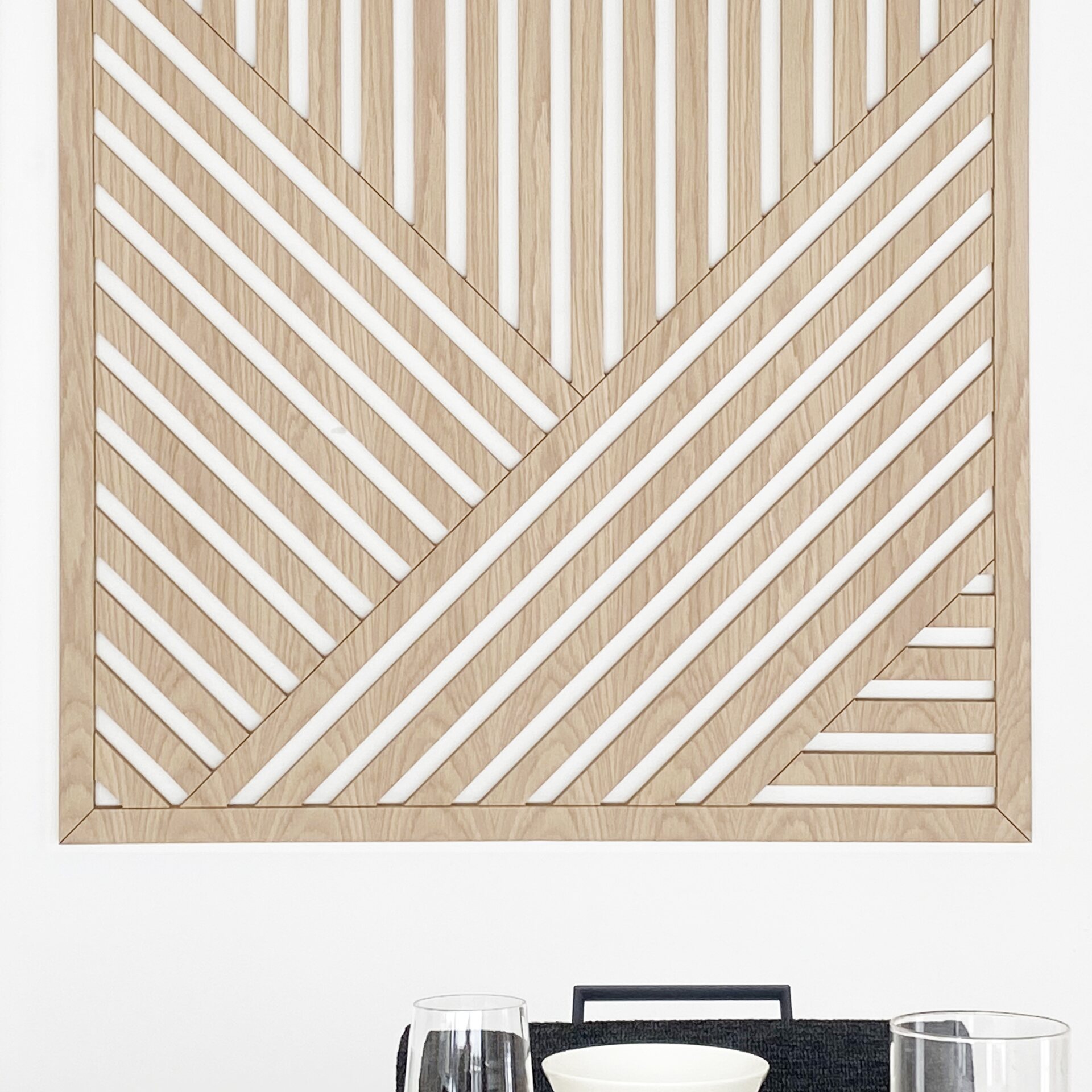 Woodsy Säde-taulu 57 x 57 cm Tammi