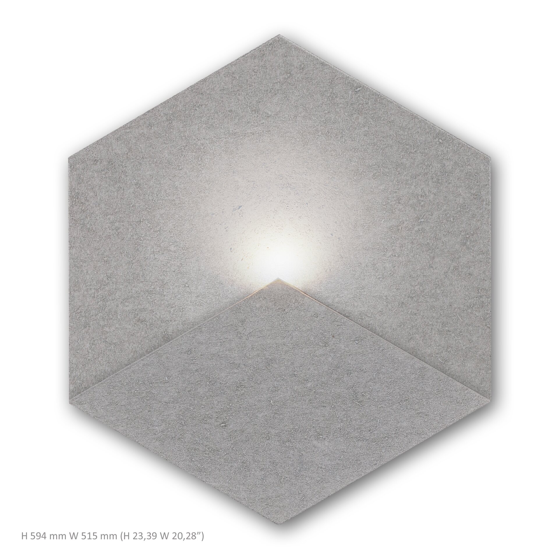 Siinne Hexagon Acoustic panel with light Szürke (NCS S 4000-N)