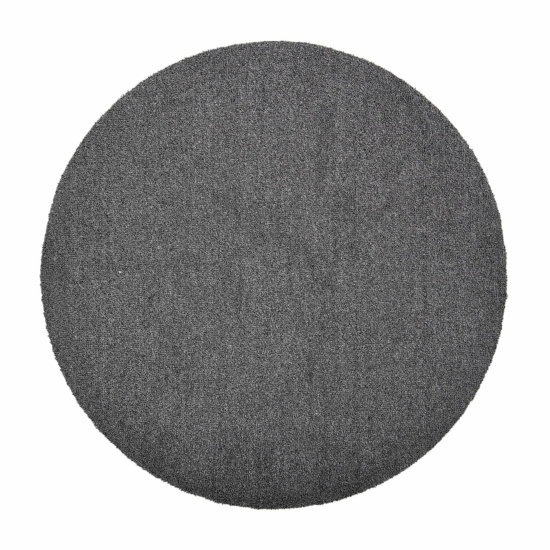 VM Carpet Viita-villa-pellavanukkamatto pyöreä, Musta, 100 cm Musta 79