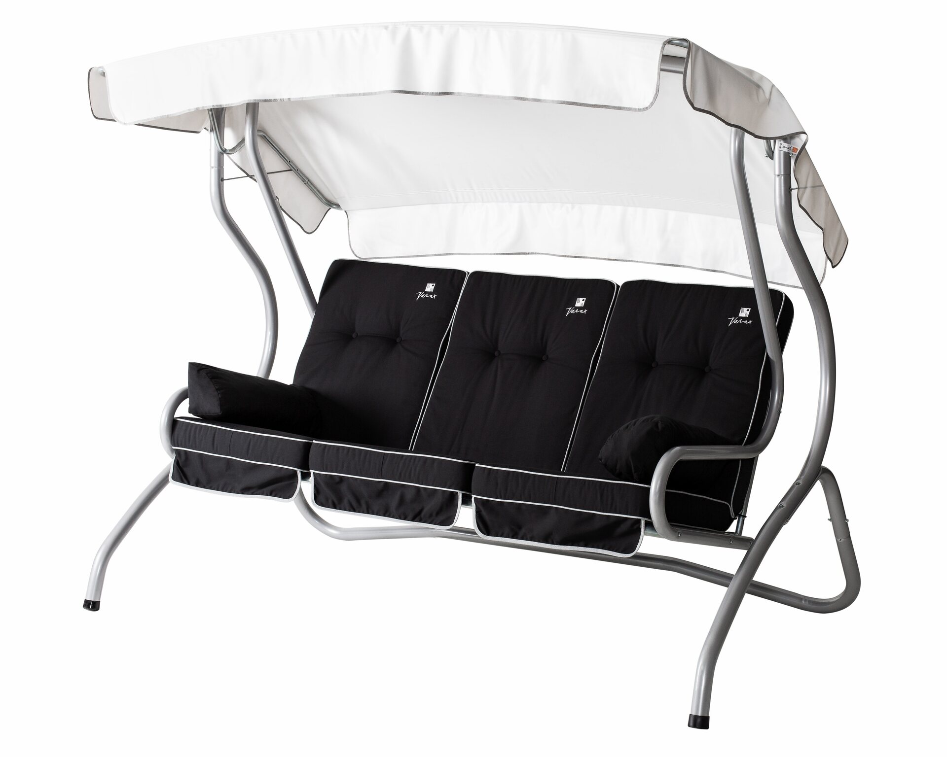 Varax Monica-puutarhakeinu 3-hengen Harmaa / musta 71B-1