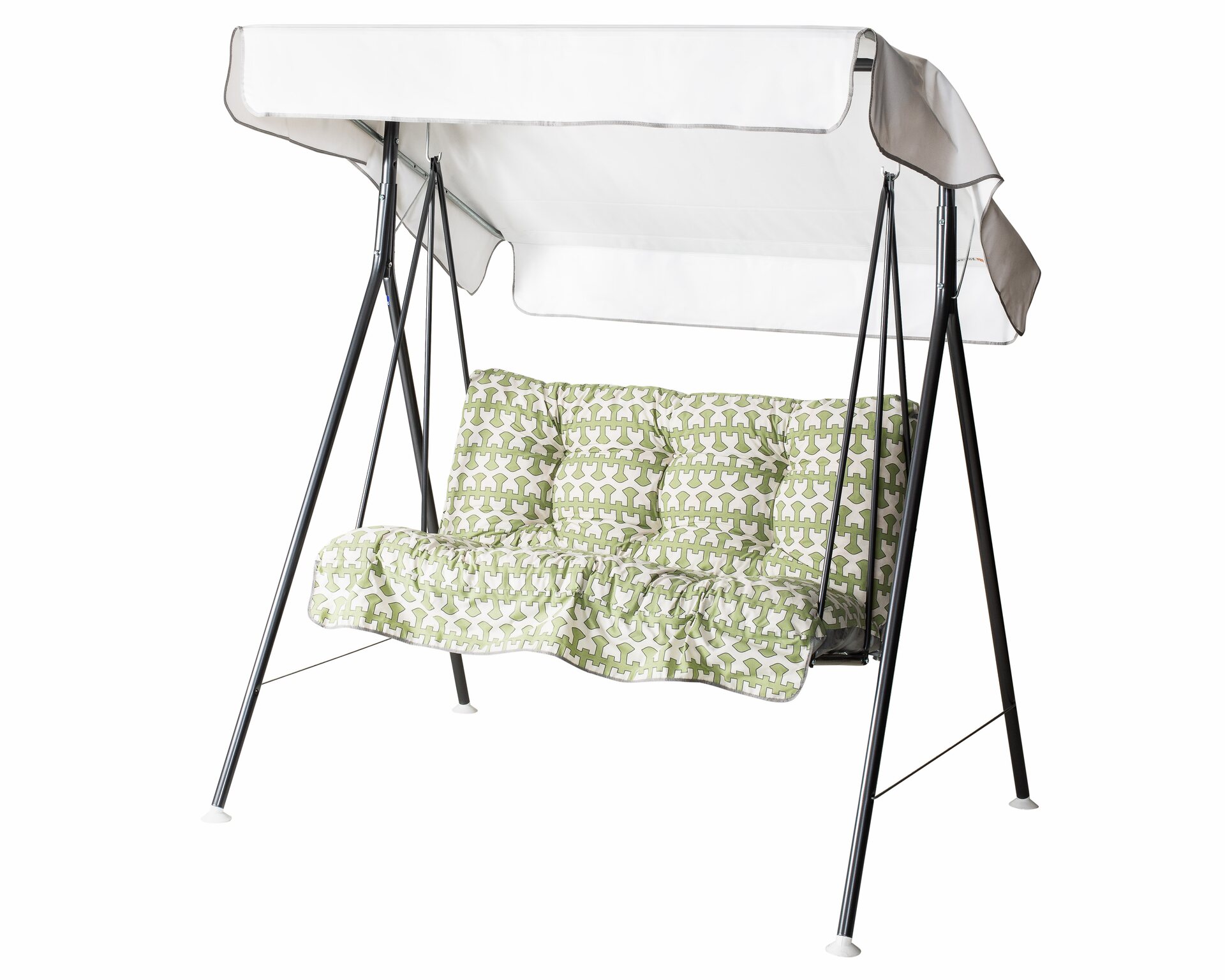 Varax Duetto garden swing for 2 people Grey / beige - green 45B