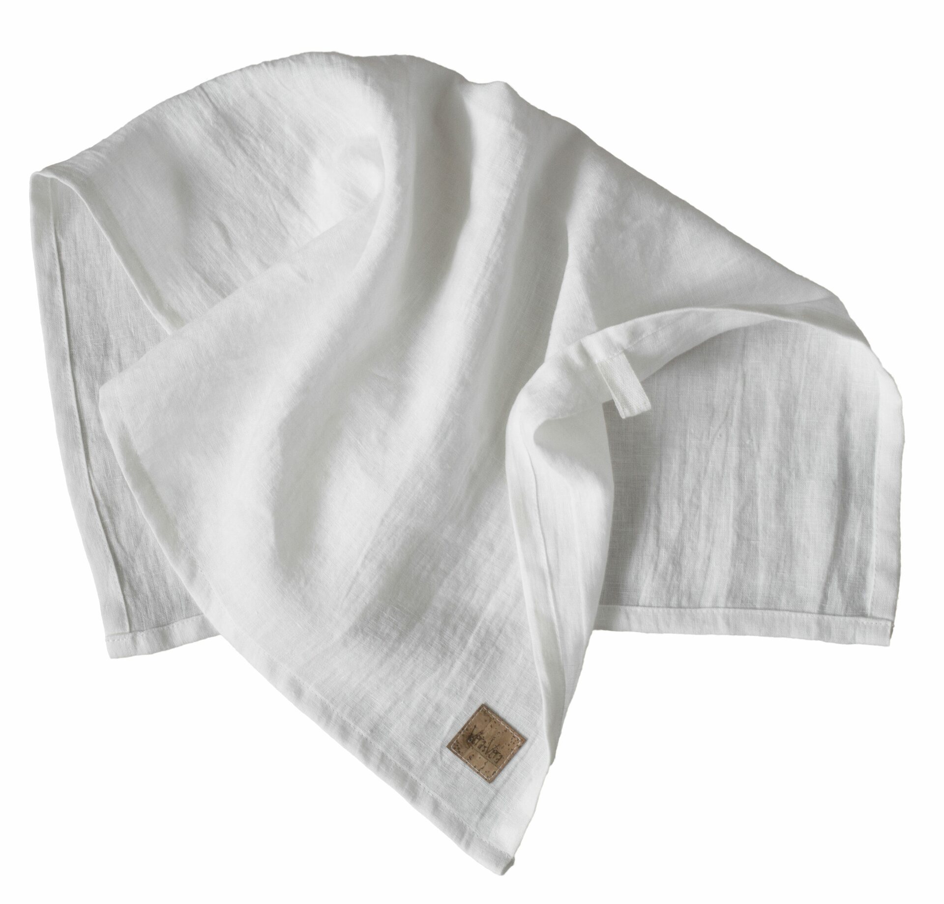 Valma-pellavapyyhe Luonnonvalkoinen