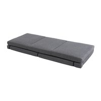 Foldable mattress 200 cm grey