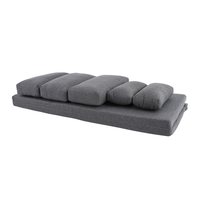 Foldable mattress et sett 190 cm grå