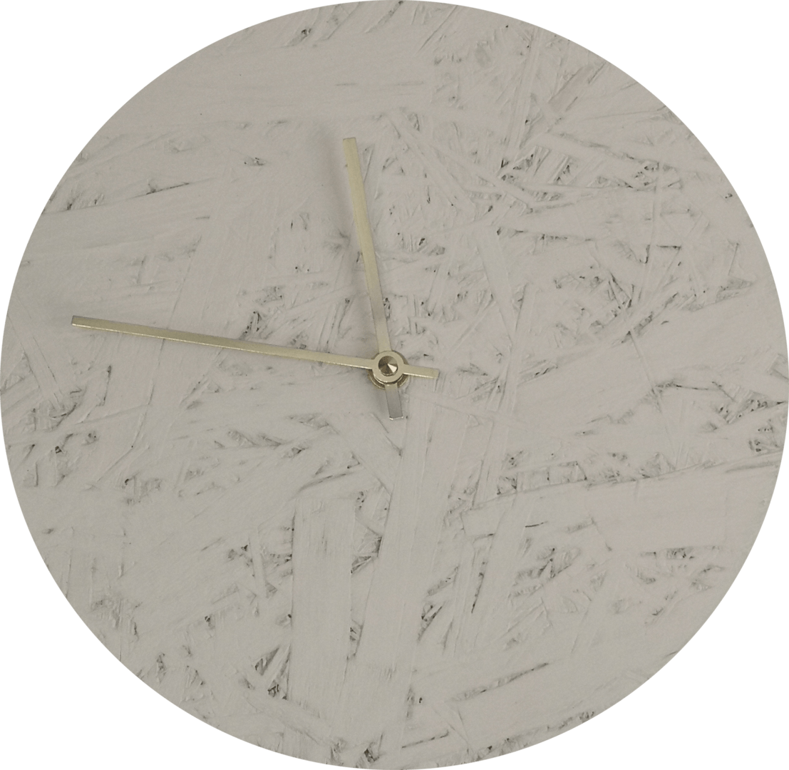 Lastu wall clock Белый/gold