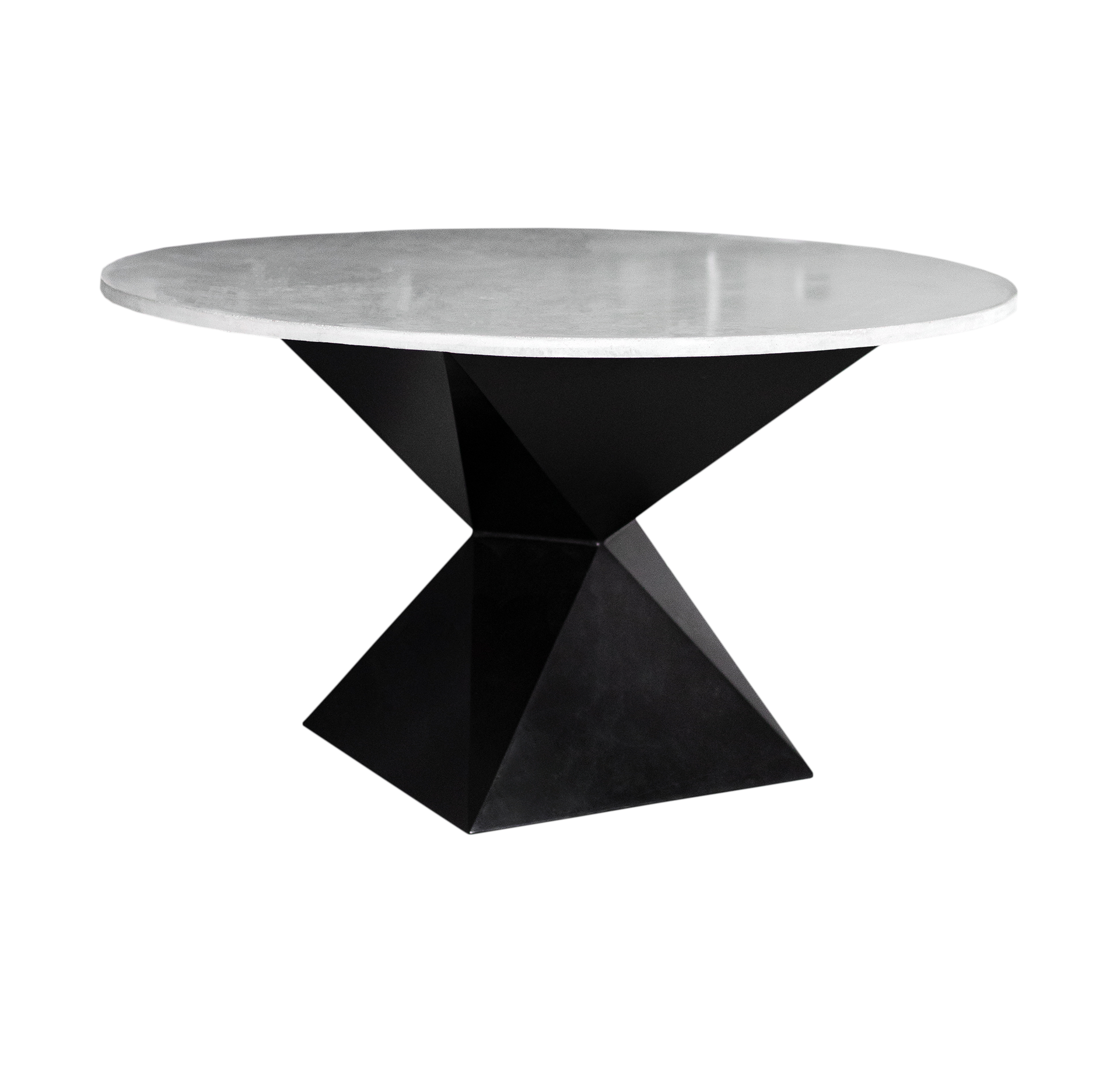 Betonnen eettafel 140° Zwart