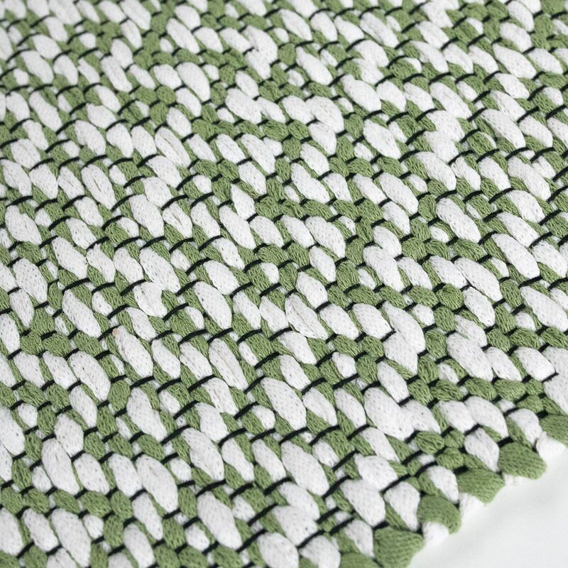 Forest Folk Lilja-puuvillamatto Vihreä-valkoinen 8/1