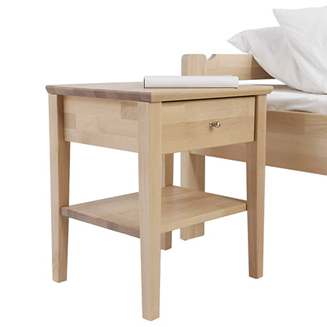 Kiteen Huonekalutehdas Kuusamo-yöpöytä Lakattu koivu