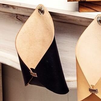 TR Leather Design Fikka Leather basket Svart