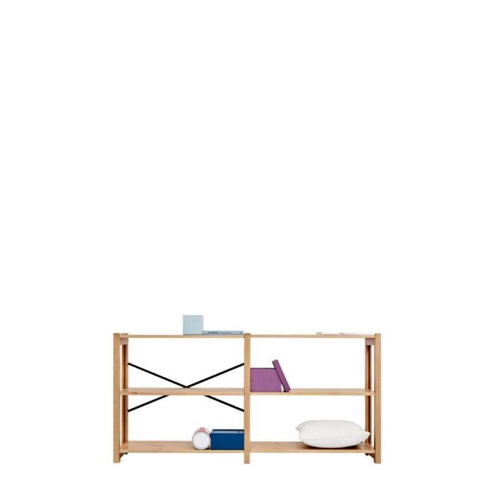 Lundia Classic -matala kaksiosainen avohylly Ruskea