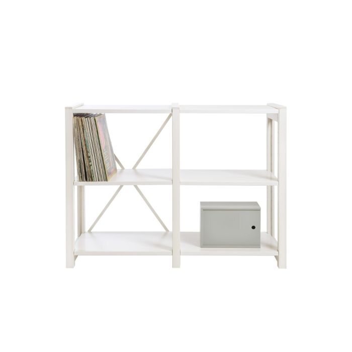 Lundia Classic avohylly, LP-levyhylly Valkoinen