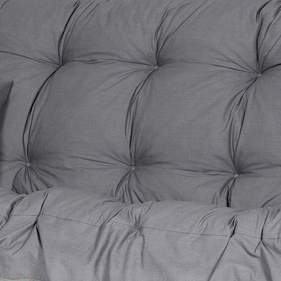 Varax Suvi garden swing for 3 people Tummanharmaa 60B