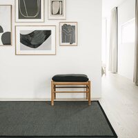 VM Carpet Lyyra2-puuvilla-paperinarumatto pyöreä, Musta 70
