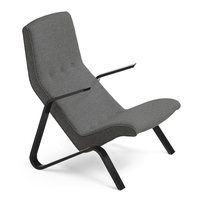 Tetrimäki Oy Grasshopper-armchair, black, dark grey wool