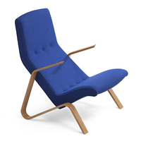 Tetrimäki Oy Grasshopper-armchair, roble, azul lana