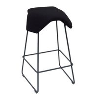 MyKolme design ILOA Joy Bar bar stool, nero pelle sintetica