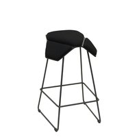 MyKolme design ILOA+ Bar -bar stool, sort ash / sort tekstil