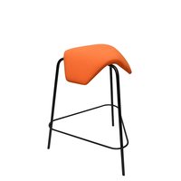 MyKolme design TRIPLA Joy Bar -bar stool, orange fabric