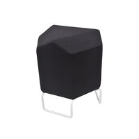 MyKolme design TRIPLA Cone -stool, sort tekstil / 45 cm