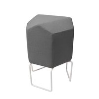 MyKolme design TRIPLA Cone -stool, szary tkanina / 55 cm