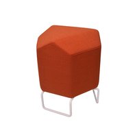 MyKolme design TRIPLA Cone -stool, オレンジ 布 / 45 cm