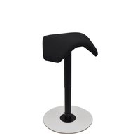 MyKolme design LIIKU Joy chair, svart fabrikk / hvit stand