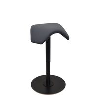 MyKolme design LIIKU Joy -tuoli, harmaa kangas / musta jalusta