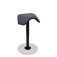 MyKolme design LIIKU Joy chair, grå tekstil / hvid stand