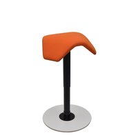MyKolme design LIIKU Joy chair, orange tissu / blanc rester