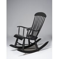 Eimi Kaluste Traditional rocking chair classic painted black