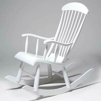 Eimi Kaluste Traditional rocking chair classic painted white