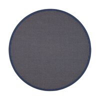 VM Carpet Lyyra-puuvilla-paperinarumatto pyöreä, Sininen 72