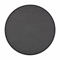VM Carpet Lyyra2-puuvilla-paperinarumatto pyöreä, Musta 70