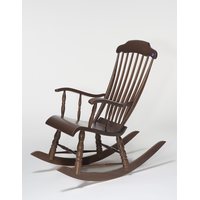 Eimi Kaluste Traditional rocking chair stained nut-brown
