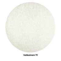 VM Carpet Viita-villa-pellavanukkamatto pyöreä, Valkoinen 71