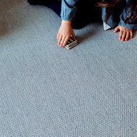 VM Carpet Aho-villa-pellava-paperinarumatto, Harmaa 77