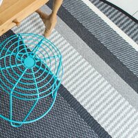VM Carpet Laituri-villa-paperinarumatto pyöreä, Musta 79
