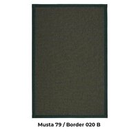 VM Carpet Tunturi-villa-paperinarumatto, Musta 79
