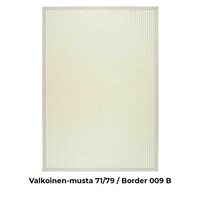 VM Carpet Valkea-villa-paperinarumatto, Valkoinen-Musta 71/79