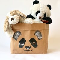 Enjoy Your Life By Demi Panda-basket, brown