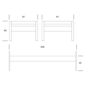 Kiteen Huonekalutehdas Kuusamo Bed 80 cm with Plywood Base