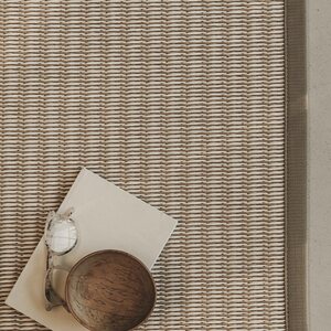 VM Carpet Kelo-paperinarumatto pyöreä, Beige - Valkoinen 72/81