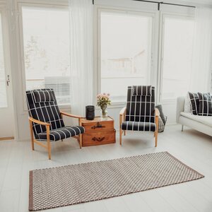 Kik-products Talvimetsä rug, Braun / Natürliches Weiß