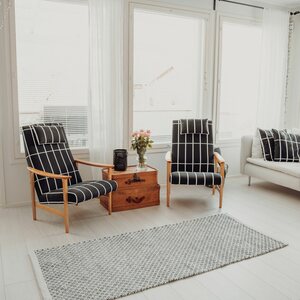 Kik-products Talvimetsä rug, Weiß / Grau