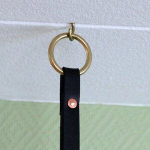 TR Leather Design Suvi hanging leather basket